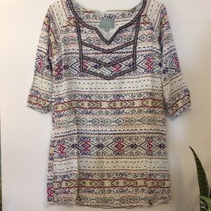 Skies Are Blue BoHo Aztec Tunic Dress